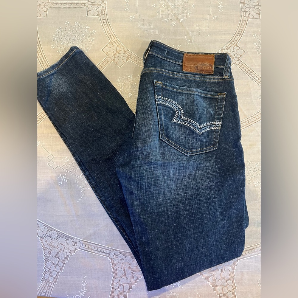 Big Star Mid Rise Skinny Jeans, Size 29